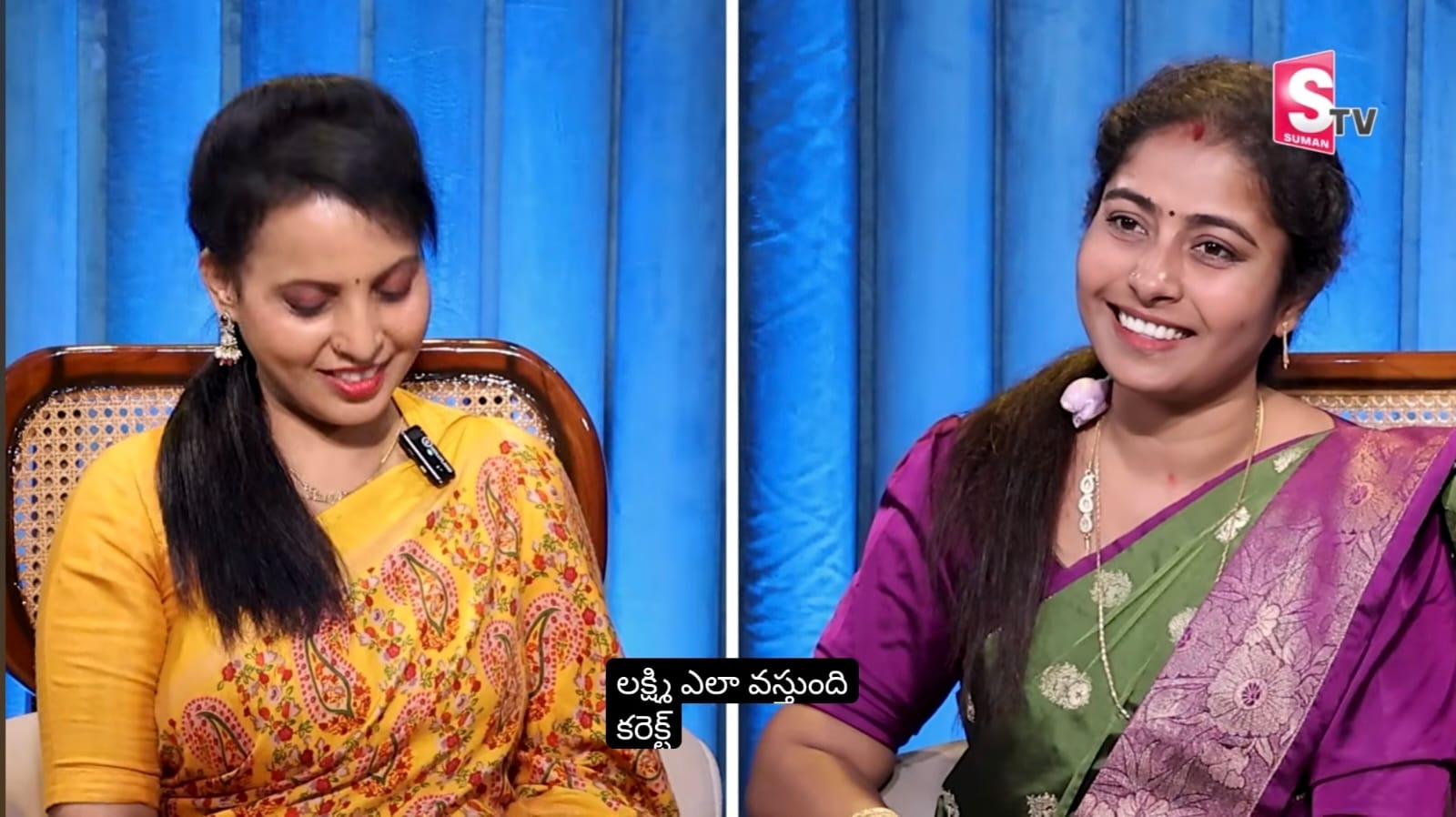 Dr. Madhu Anjimati during an S TV television interview